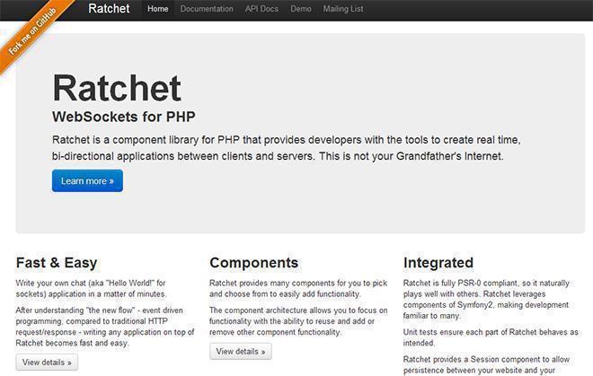 Ratchet – WebSockets for PHP