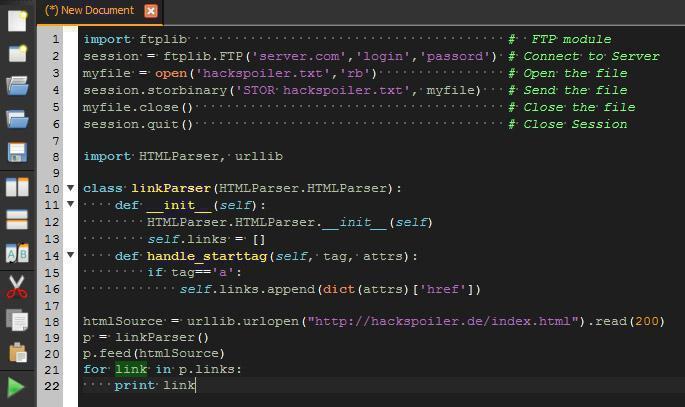 Cross-Plattform Python Programmier IDE Screenshot
