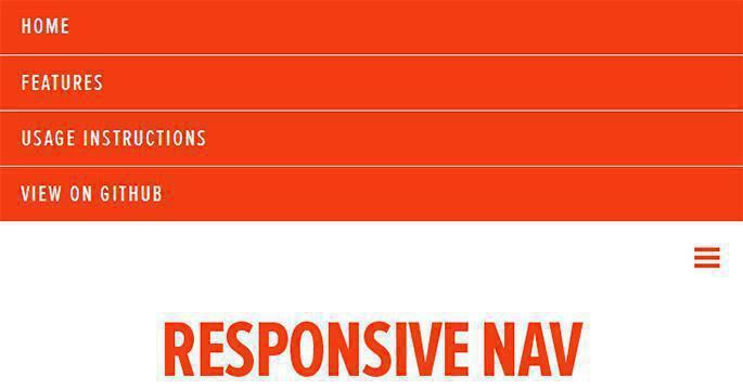Bild - Responsive Nav - Responsives Open Source Navigationsmenü
