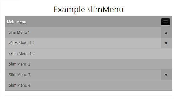 Bild - slimMenu - Responsive Open Source Sliding Navigation Menu