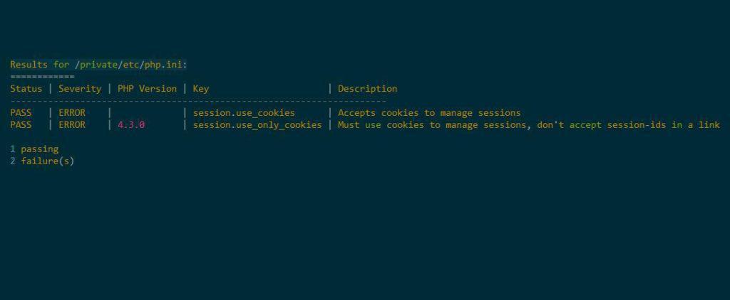 Bild Iniscan – PHP Best Practise Security Scanner