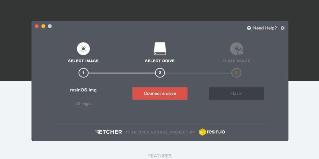 Bild Etcher - Open-Source Image OS Burner