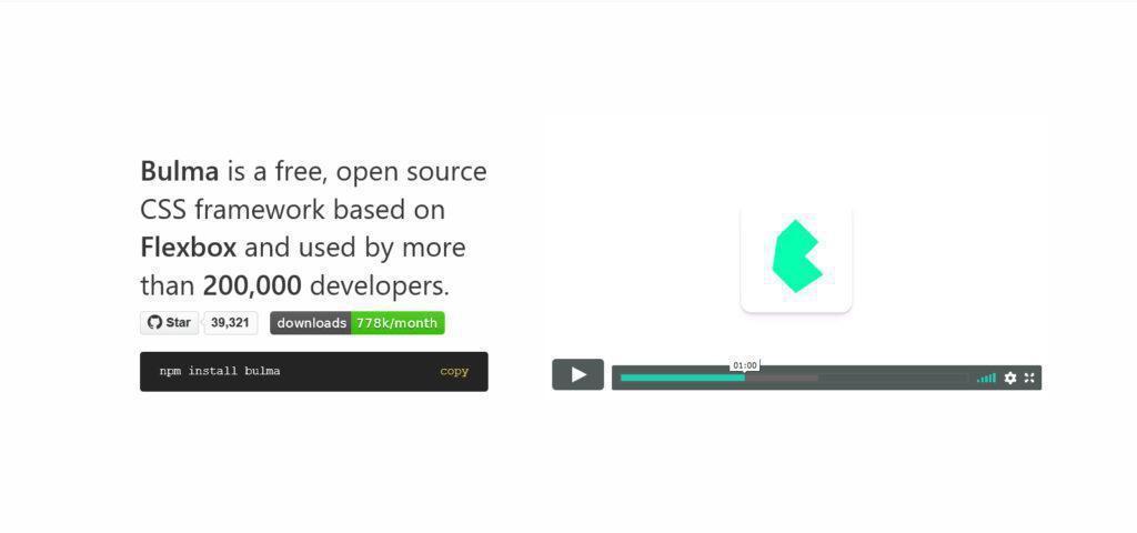 Bild - Bulma - Open-Source CSS-Flexbox-SASS-Framework