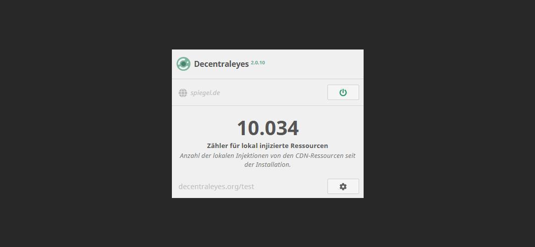 Decentraleyes - Firefox Anti-Tracking Local CDN Emulator