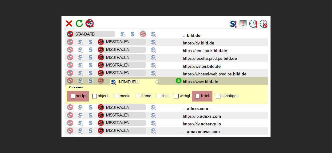Bild - NoScript - Firefox Open-Source Adblocker