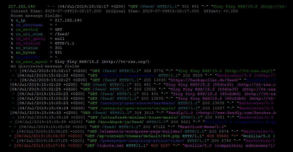 Bild - Lnav - Open-Source Logfile Navigator