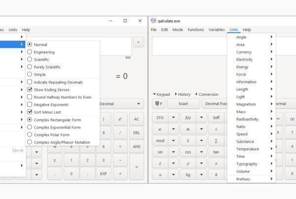 Bild Qalculate - Open-Source Taschenrechner GUI