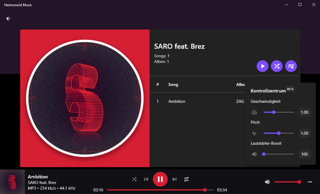 Bild - Harmonoid - Open-Source Music Player - Kontrollzentrum