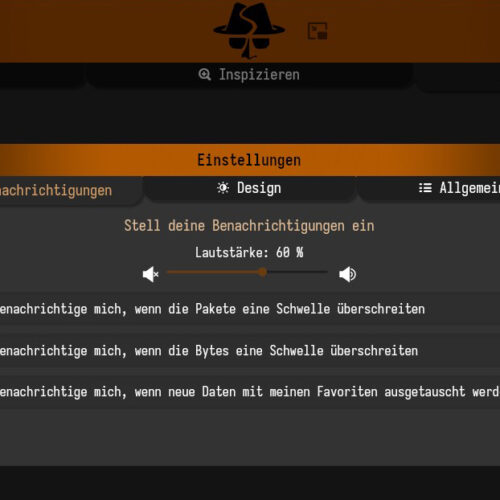 Screenshot - Sniffnet - Open-Source Netzwerkanalyse und Security Tool - Alert-Settings