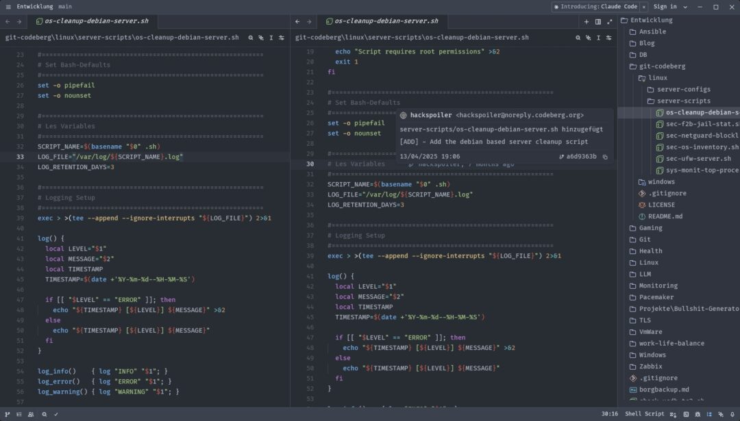 Screenshot Zed - Highperformance Open-Source Code-Editor